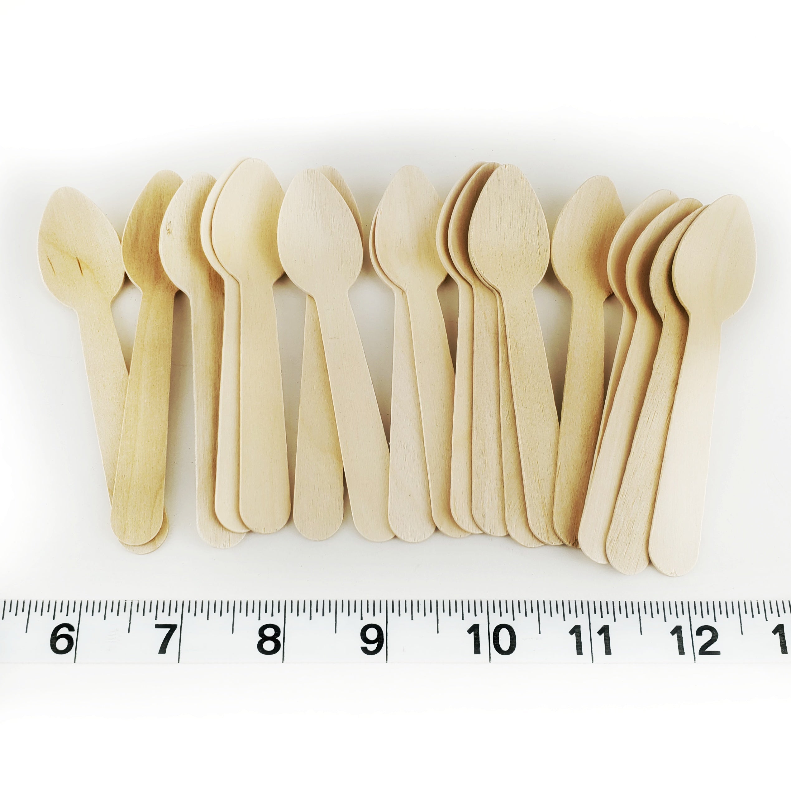 Super Thin Wood Spoonies - 50 Pack