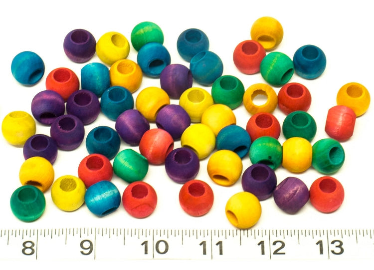 5/8" (16mm) Round Wood Beads - 25 Pack