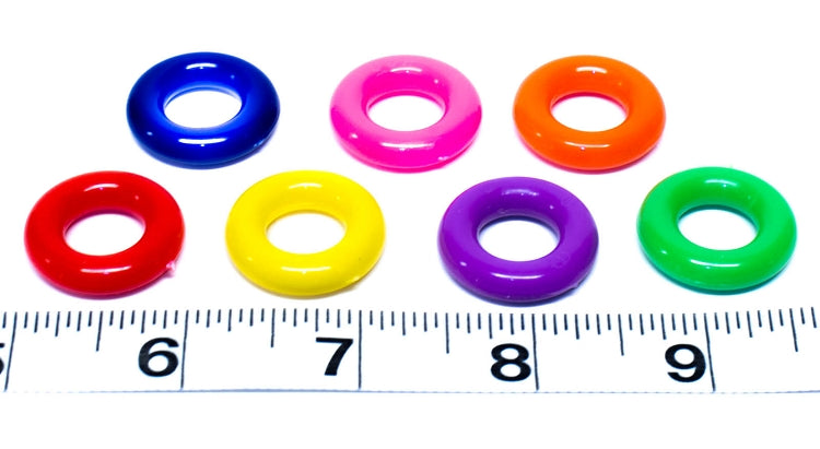 1" Round Plastic Rings - 10 Pack