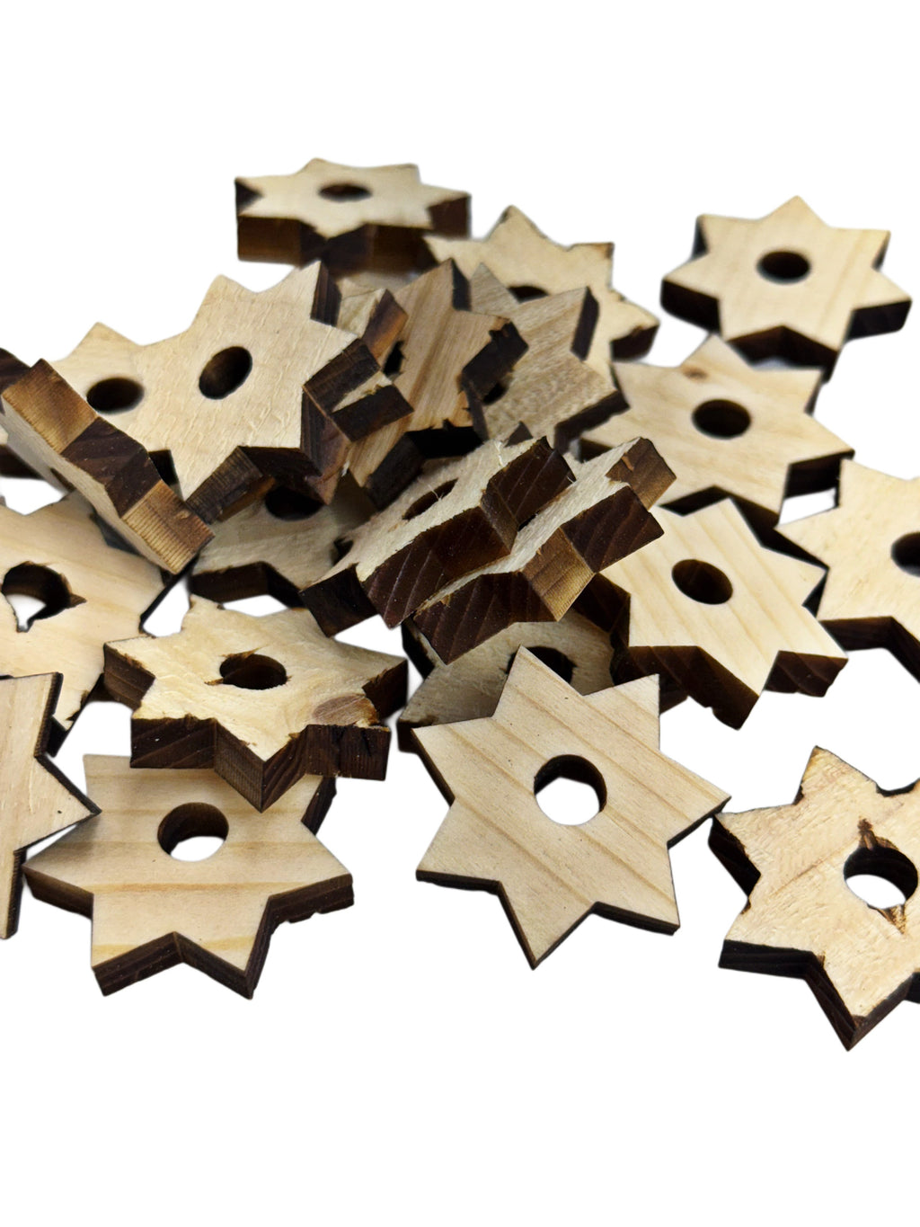 1.25" Pine Starbursts - 25 Pack