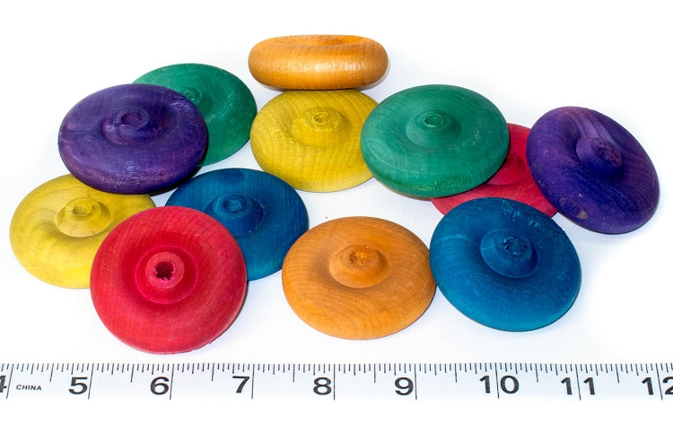 1.5" Wooden Wheels - 10 Pack