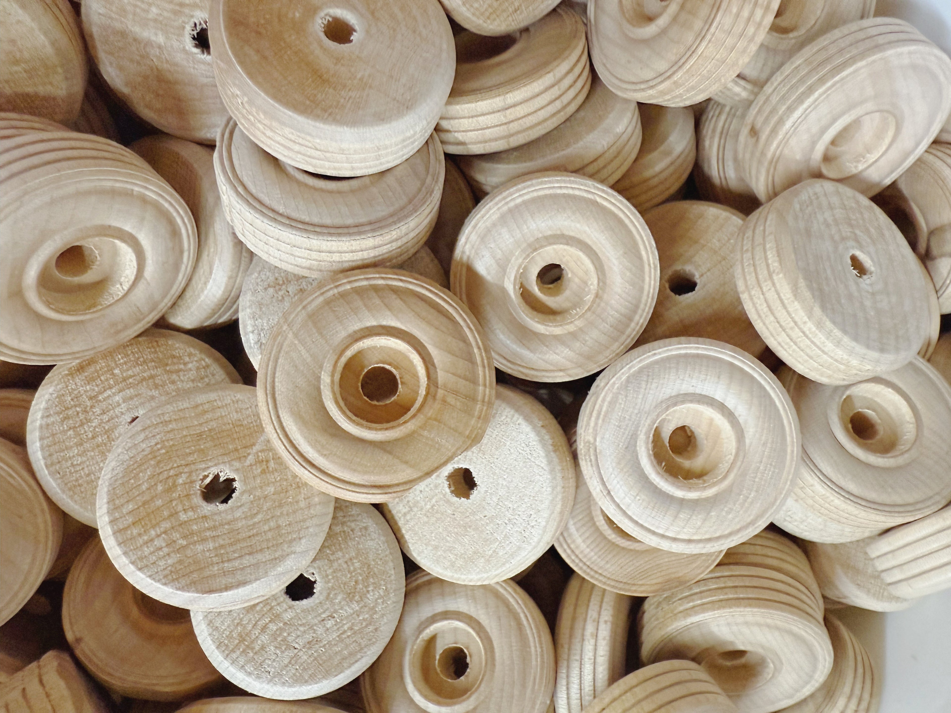 1.5" Wood Tires - 10 Pack