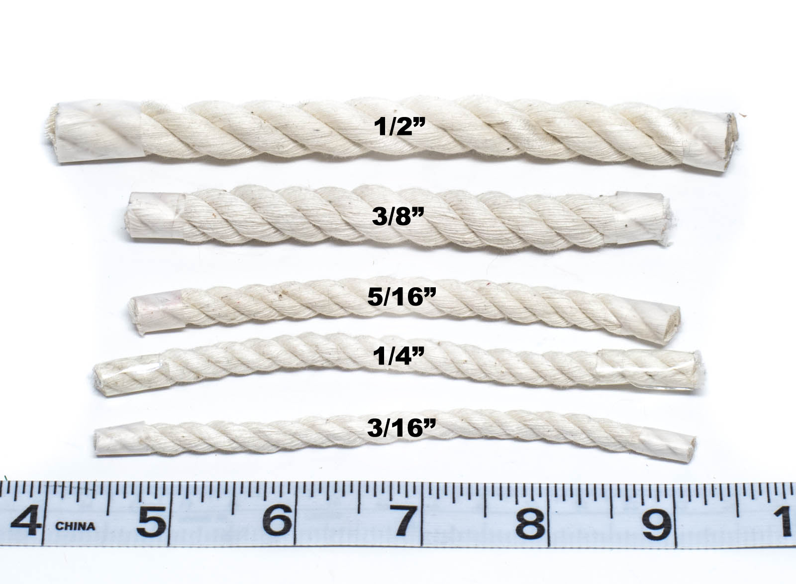 1/4" Cotton Rope