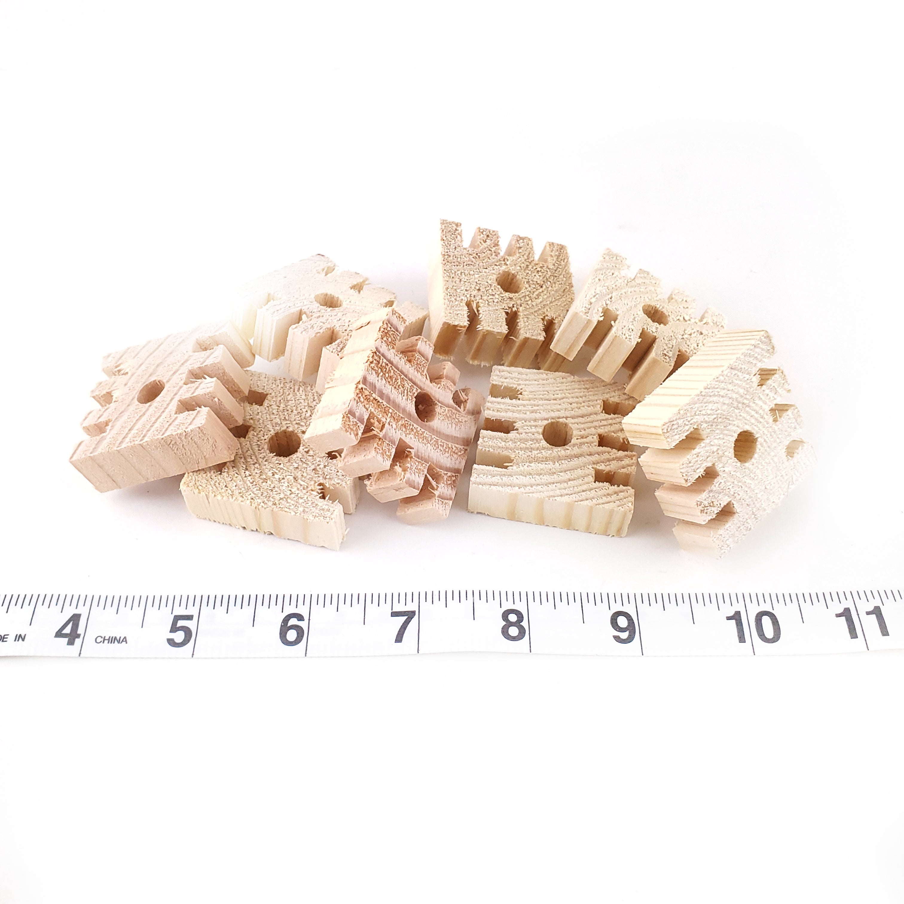 1/2" Soft Pine Puzzler Blocks - Natural 12 Pack