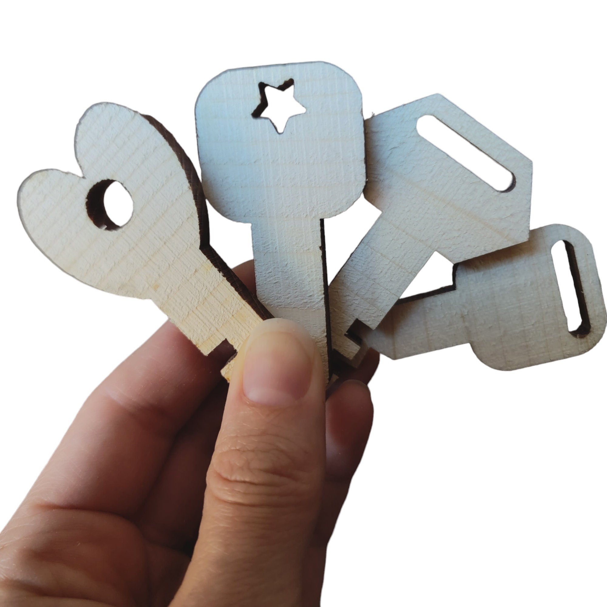 Natural 3" Pine Keys - 10 Pack