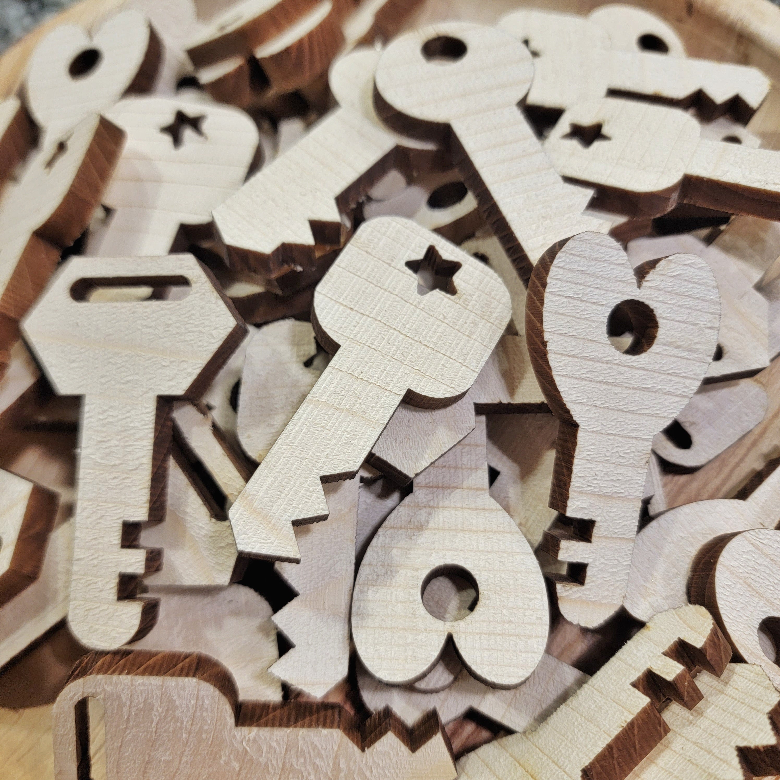 Natural 3" Pine Keys - 10 Pack