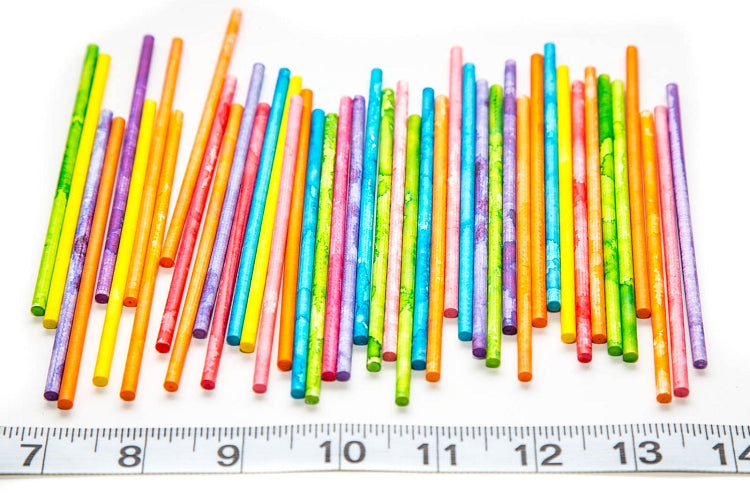 4.5" Paper Lollipop Sticks - 50 Pack