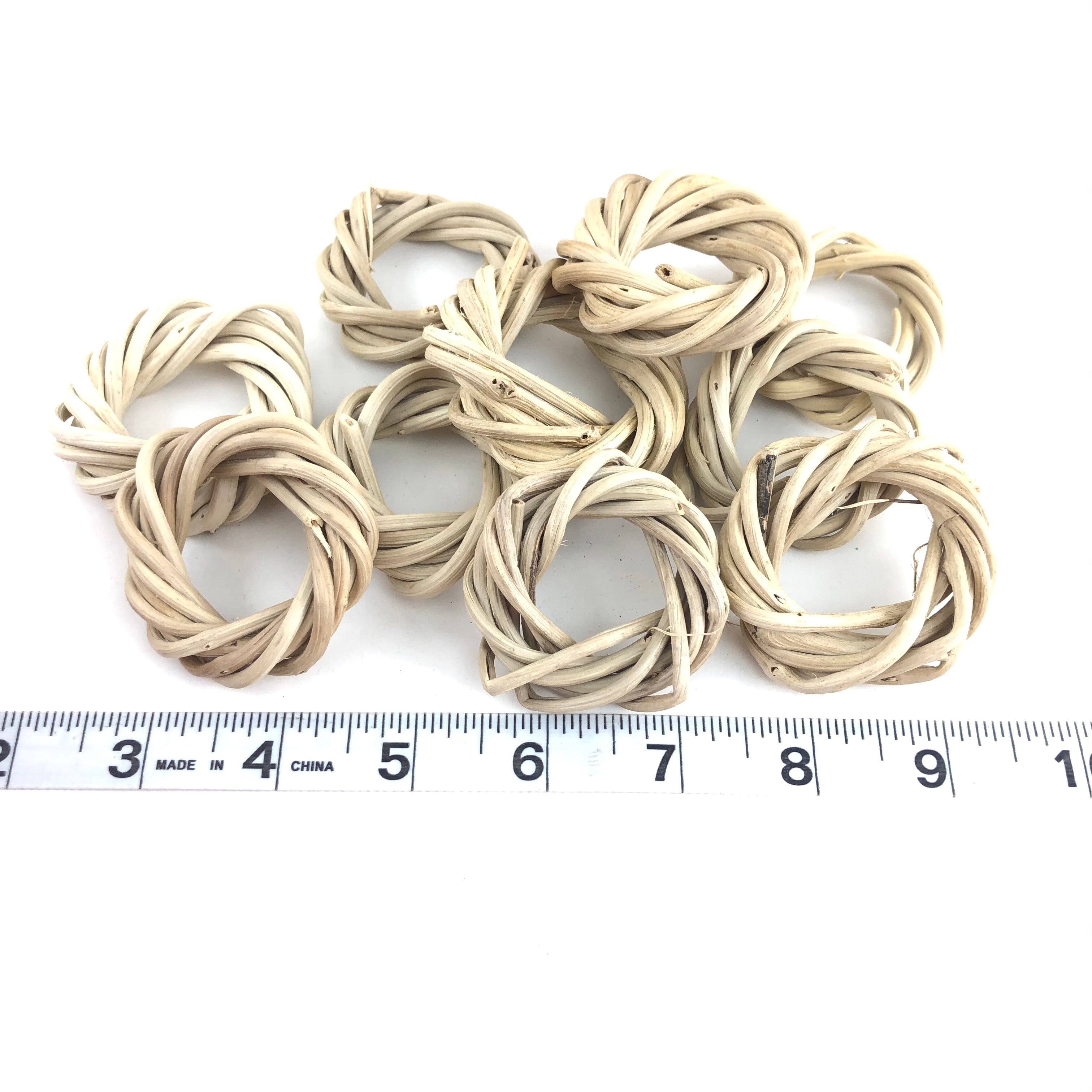3" Natural Vine Rings - 10 Pack